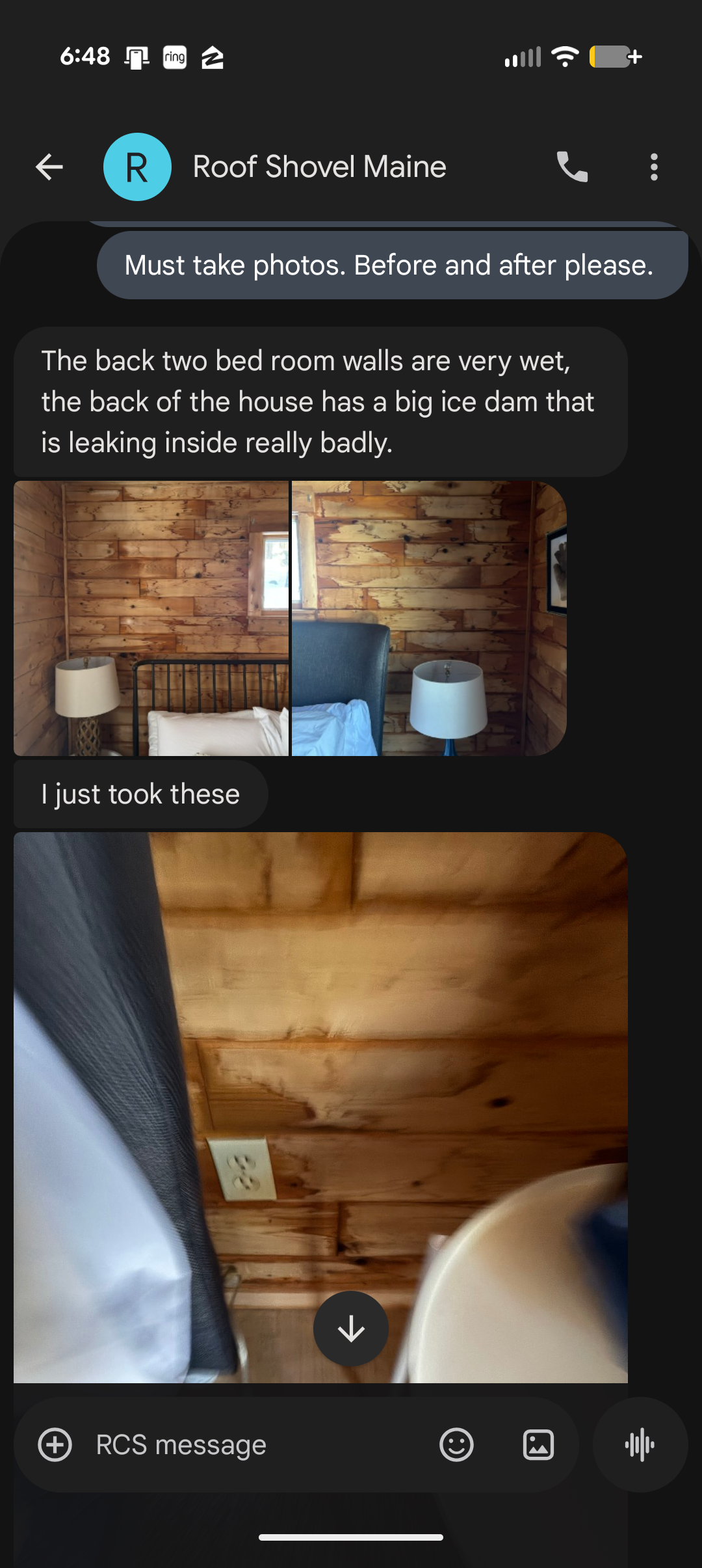 Critical Safety Hazard — Water at Electrical Outlet